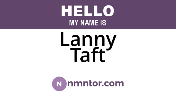 Lanny Taft