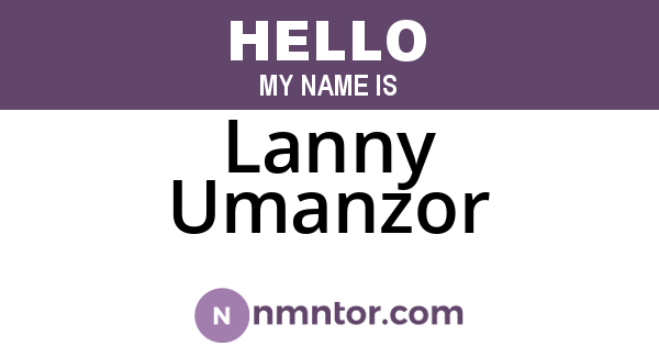 Lanny Umanzor