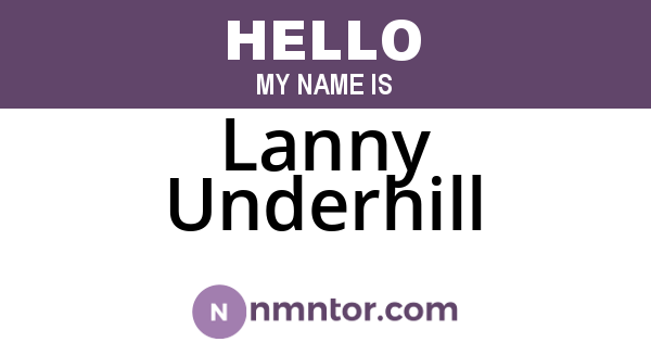 Lanny Underhill