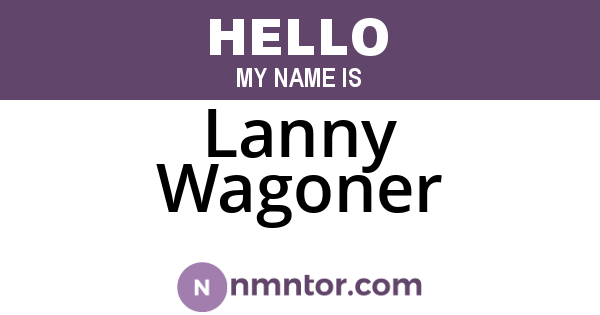 Lanny Wagoner