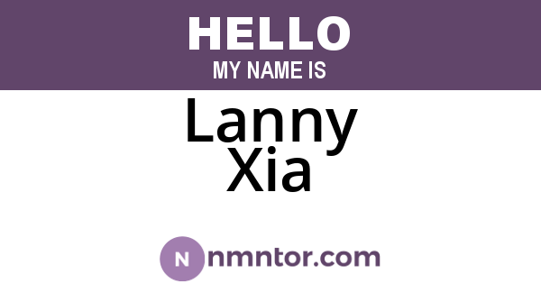 Lanny Xia
