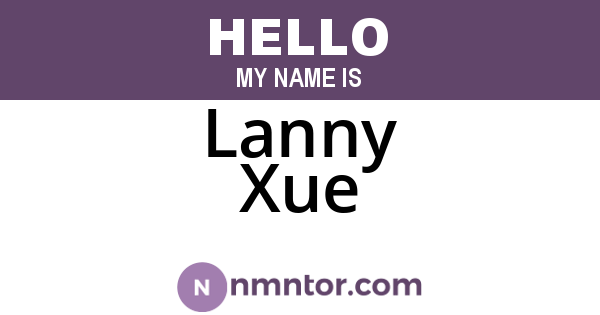 Lanny Xue
