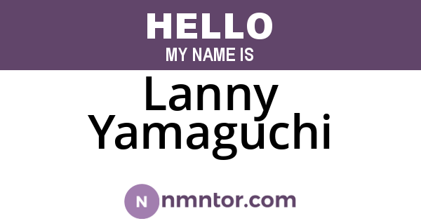 Lanny Yamaguchi