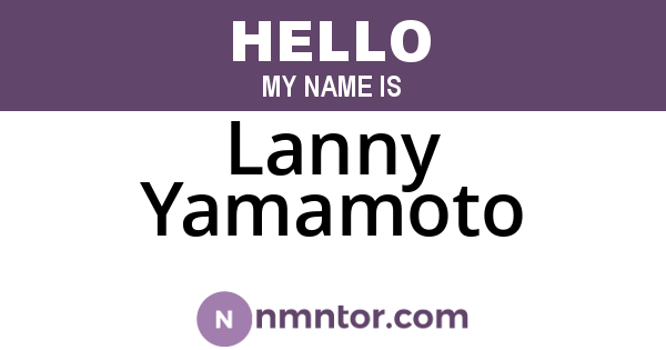 Lanny Yamamoto