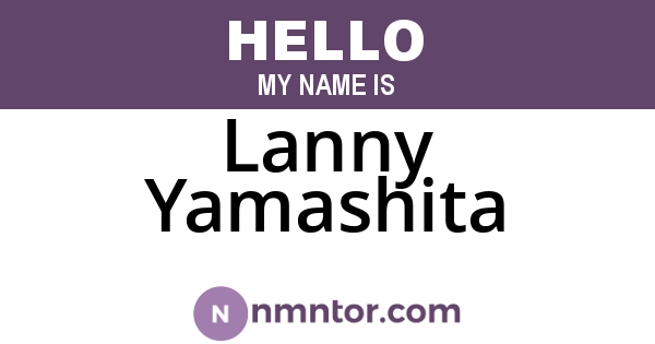 Lanny Yamashita
