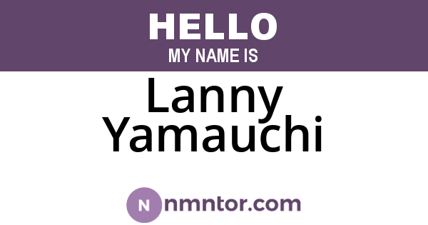 Lanny Yamauchi