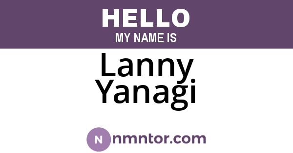 Lanny Yanagi