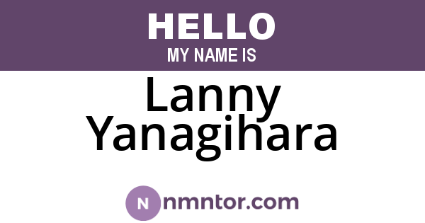 Lanny Yanagihara