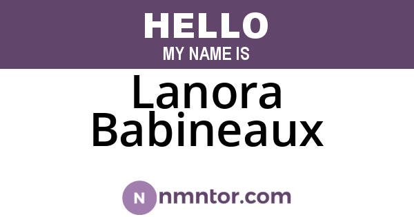 Lanora Babineaux