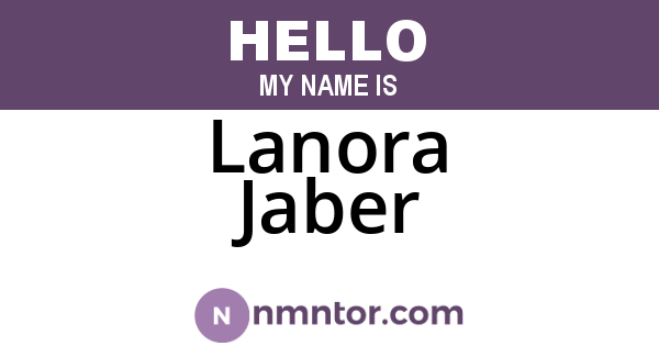 Lanora Jaber