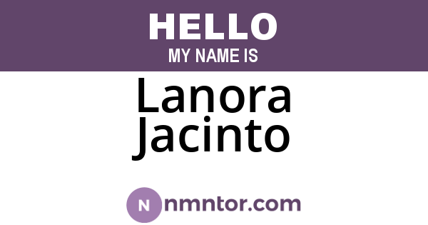 Lanora Jacinto