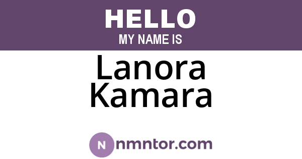 Lanora Kamara