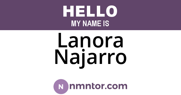 Lanora Najarro