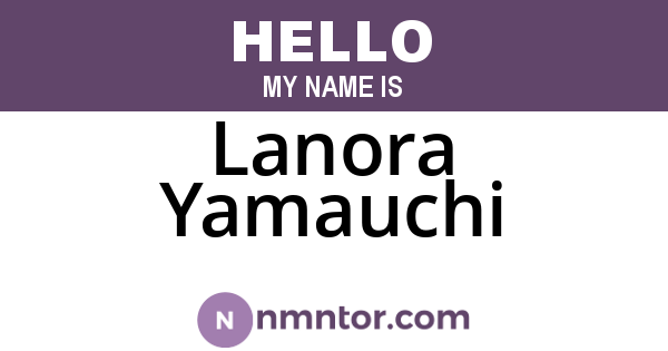 Lanora Yamauchi