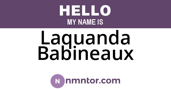 Laquanda Babineaux