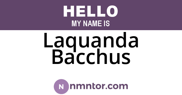 Laquanda Bacchus