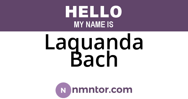 Laquanda Bach