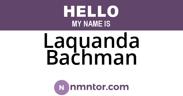 Laquanda Bachman