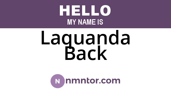 Laquanda Back