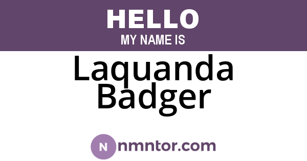 Laquanda Badger