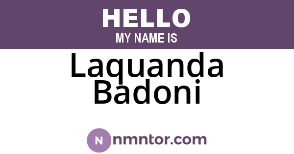 Laquanda Badoni