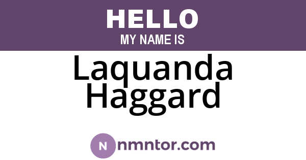 Laquanda Haggard