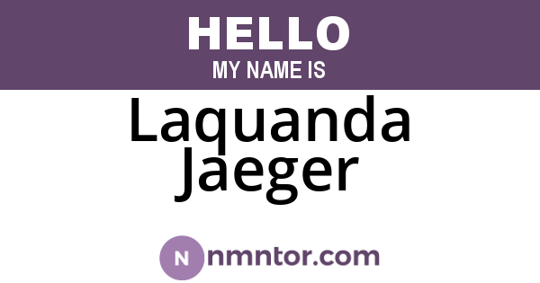 Laquanda Jaeger