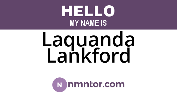 Laquanda Lankford