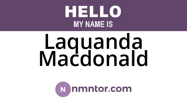 Laquanda Macdonald