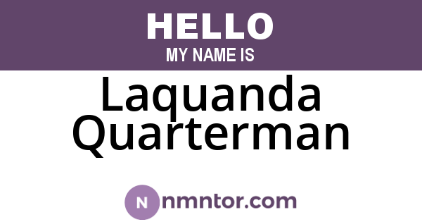 Laquanda Quarterman