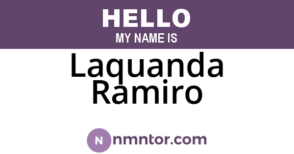 Laquanda Ramiro