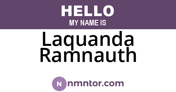 Laquanda Ramnauth