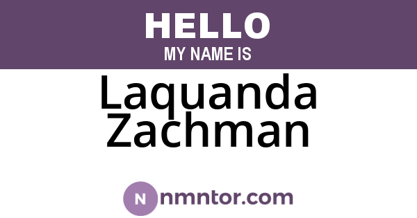 Laquanda Zachman