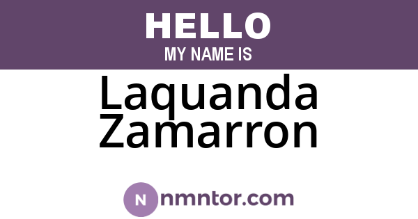 Laquanda Zamarron