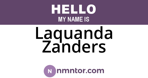 Laquanda Zanders