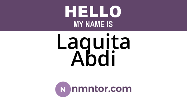 Laquita Abdi