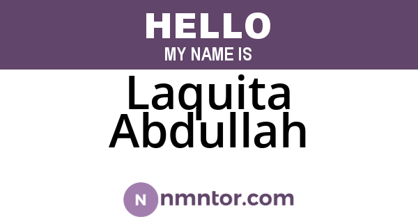Laquita Abdullah