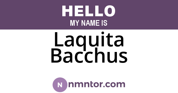 Laquita Bacchus