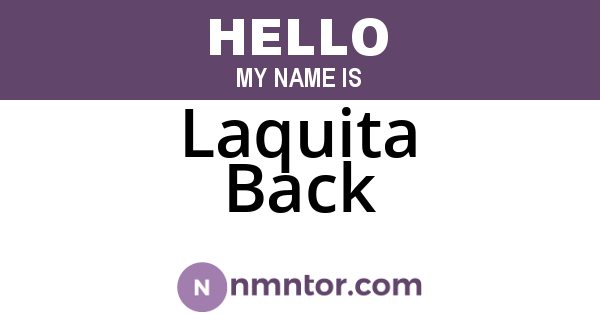 Laquita Back
