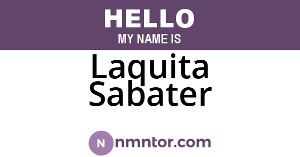 Laquita Sabater