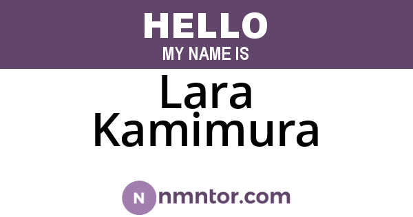 Lara Kamimura