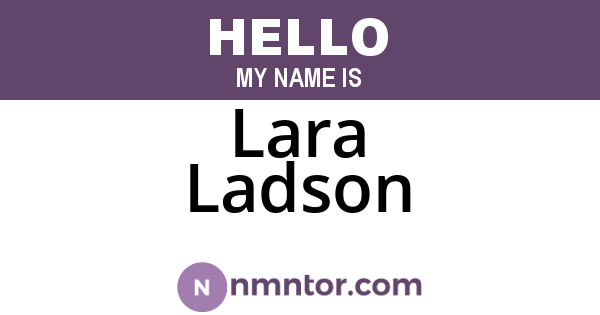 Lara Ladson