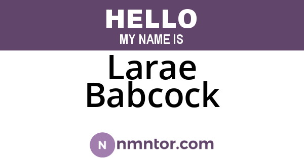 Larae Babcock