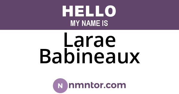 Larae Babineaux