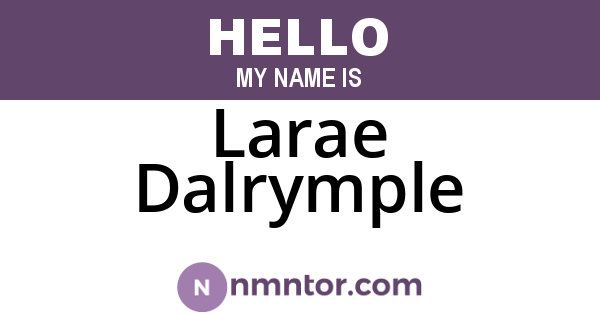 Larae Dalrymple