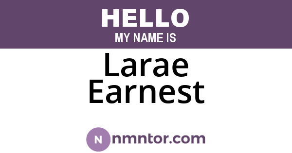 Larae Earnest