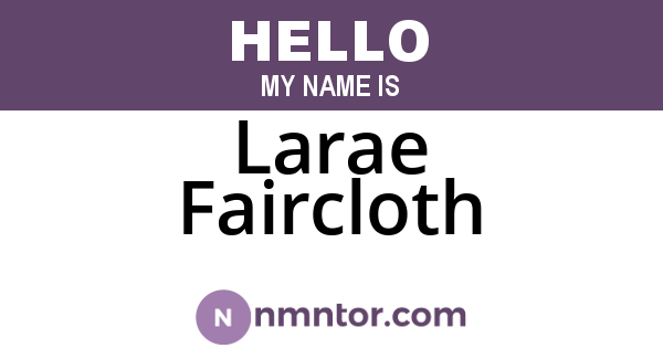Larae Faircloth