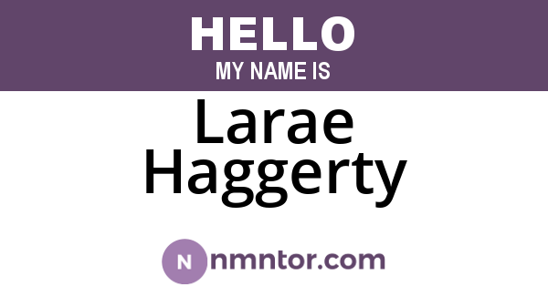 Larae Haggerty