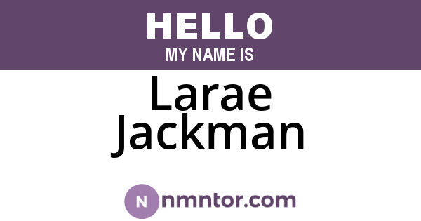 Larae Jackman