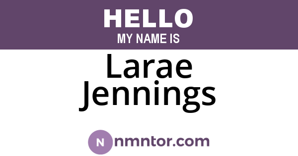 Larae Jennings